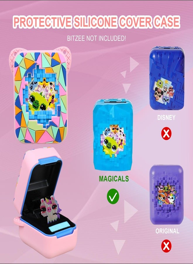 غطاء سيليكون من RAIALL للعبة Bitzee Magicals التفاعلية الرقمية، حامل سيليكون لحماية لعبة Bitzee Magicals الإلكترونية الافتراضية للأطفال، جراب سيليكون ناعم للسفر، وردي - Image 3
